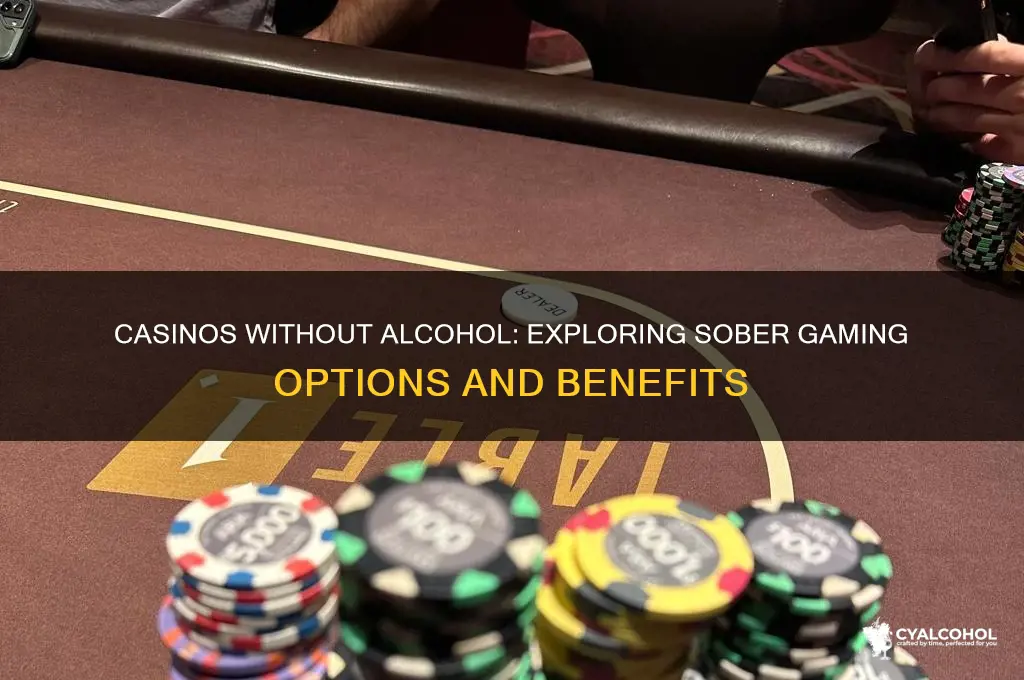 are there any casinos without alcohol