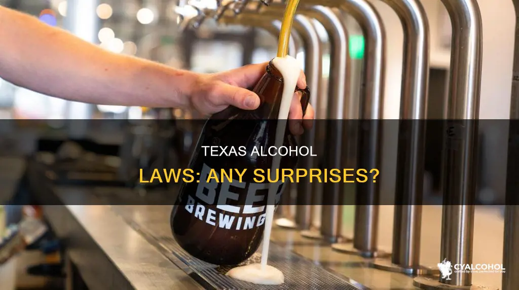 are there any unique or surprising alcohol laws in texas