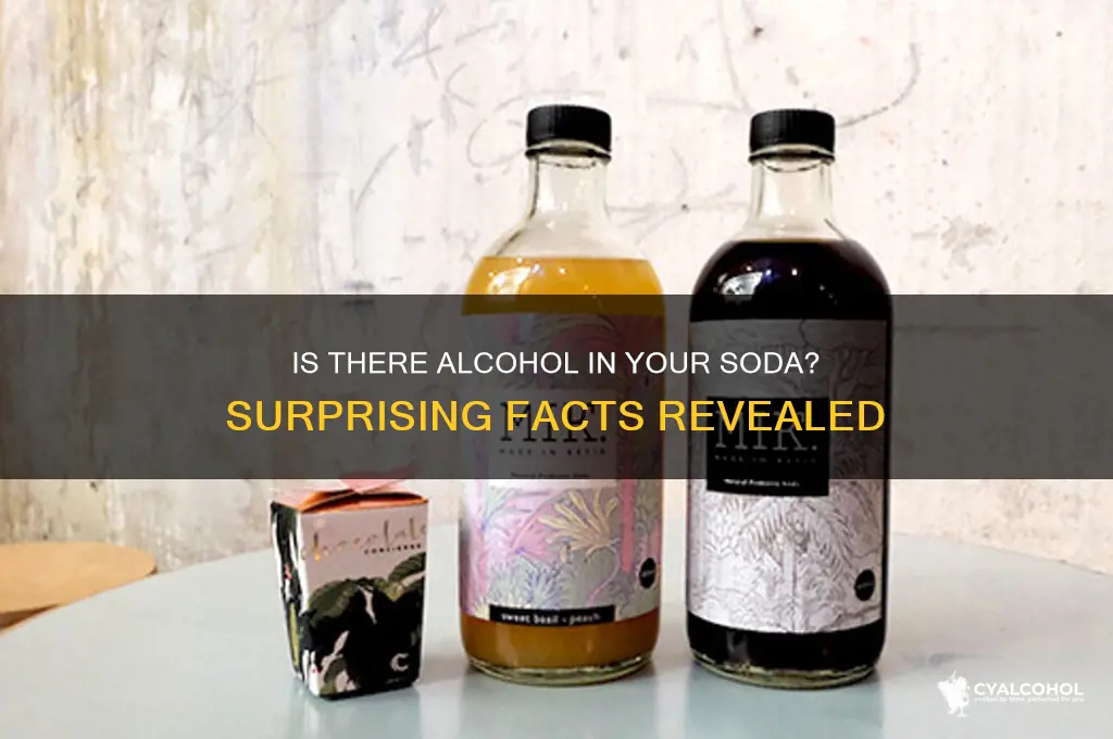 are there minute amounts of alcohol in soda