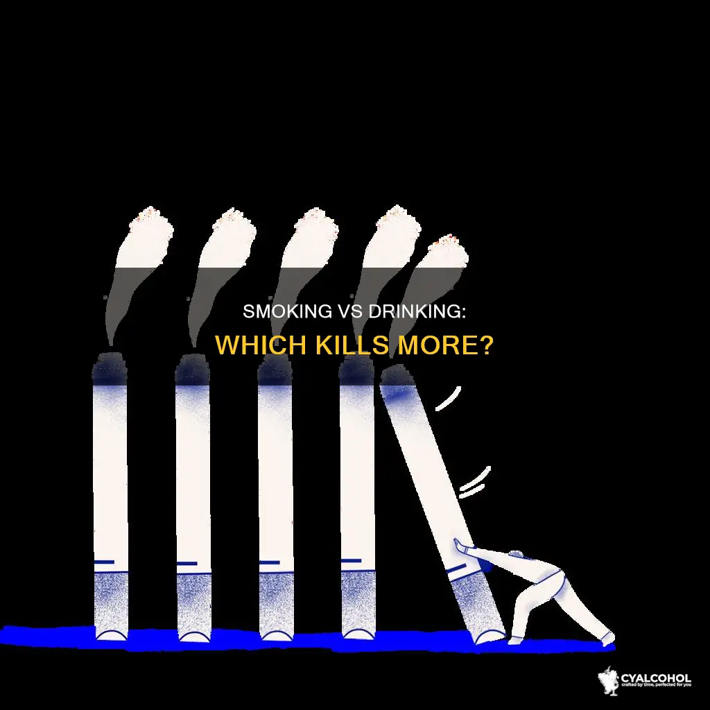are there more deaths due to smoking then alcohol