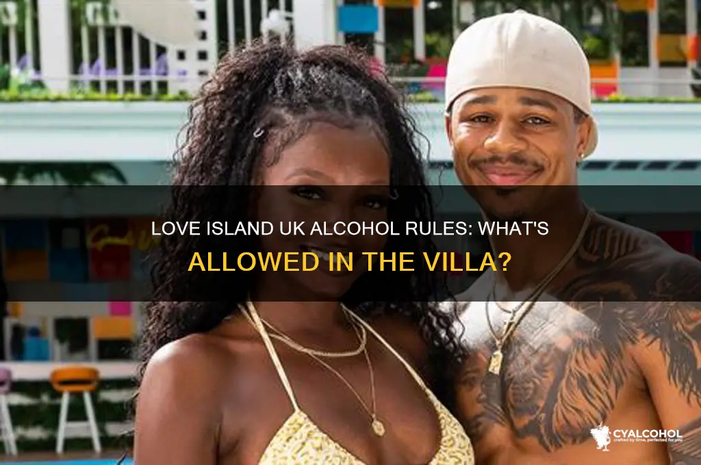 are they allowed alcohol on love island uk