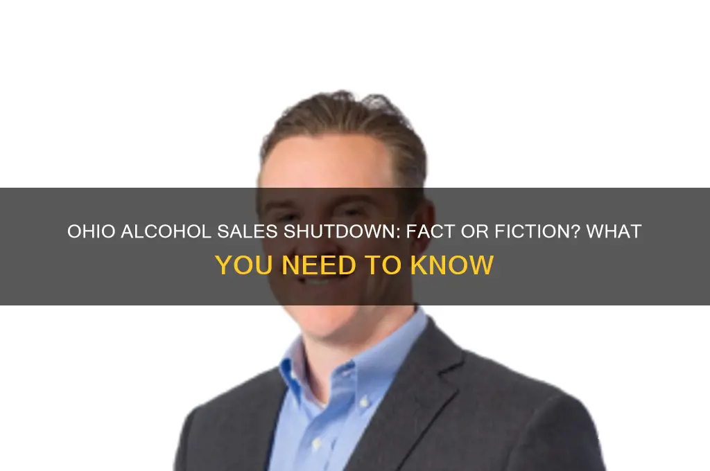 are they shutting down alcohol sales in ohio