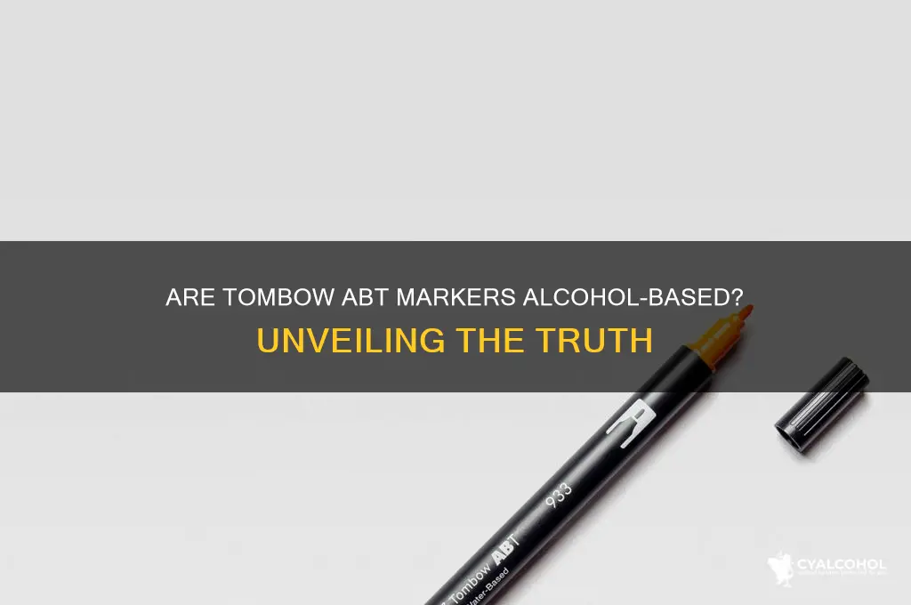 are tombow abt markers alcohol based