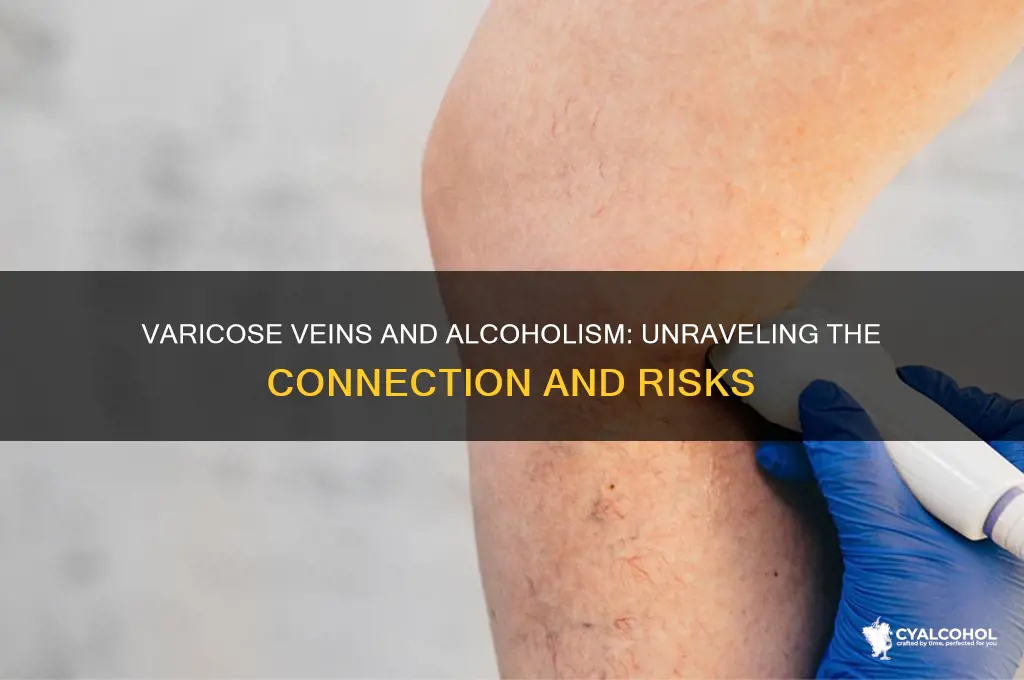 are varicose veins alcoholism