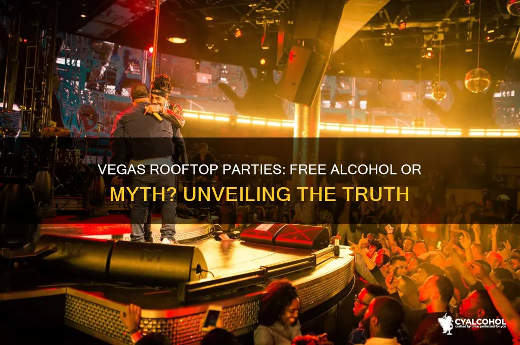 are vegas rooftop parties free alcohol