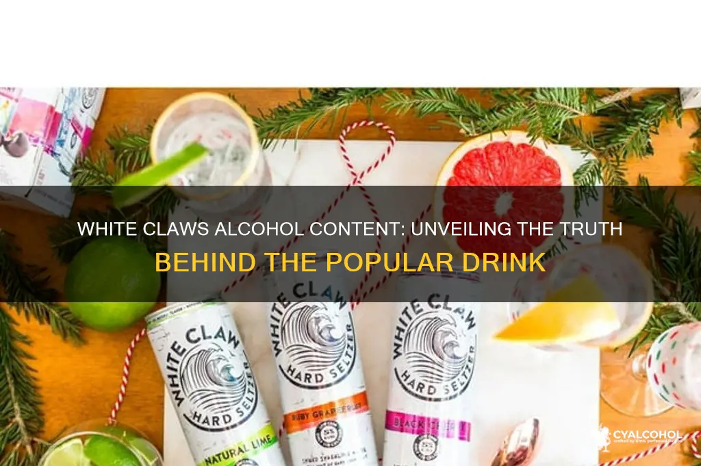 are white claws alcohol