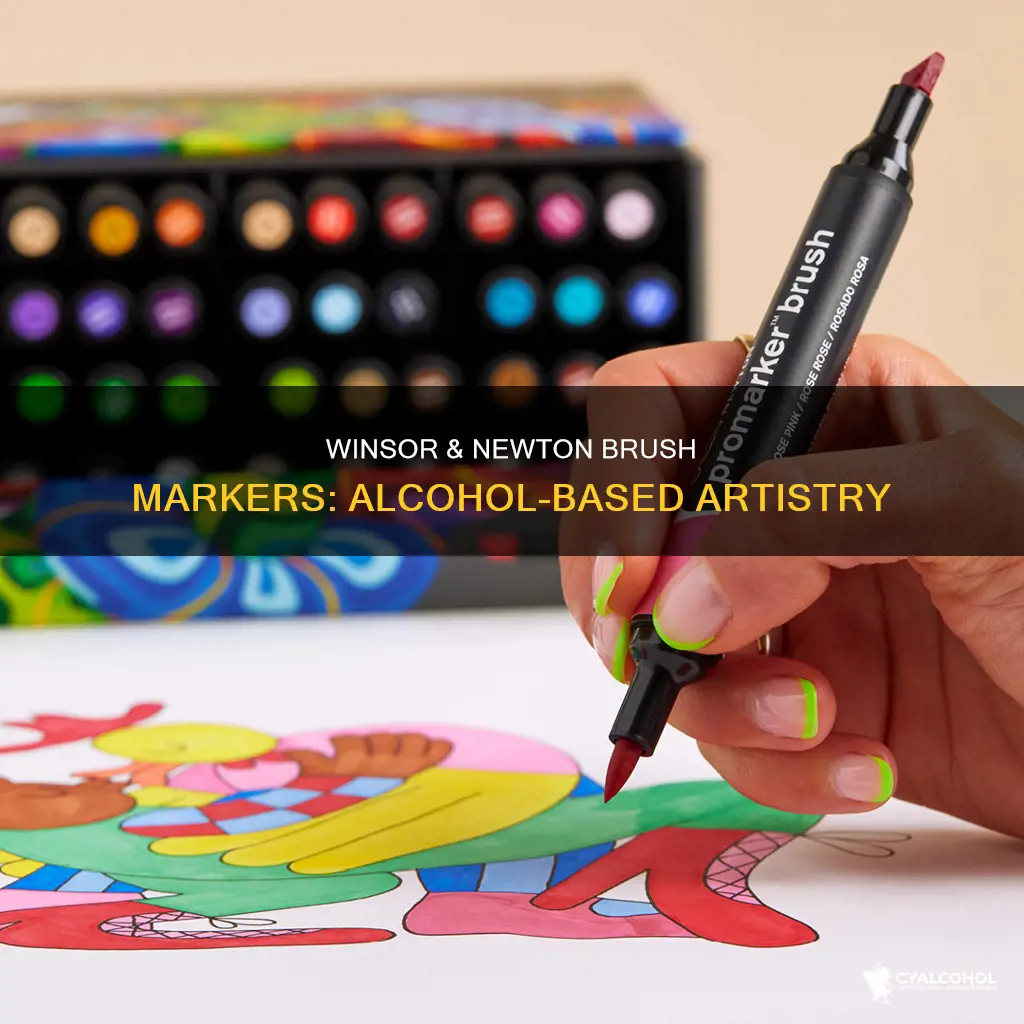 are winsor and newton brush markers alcohol based markers