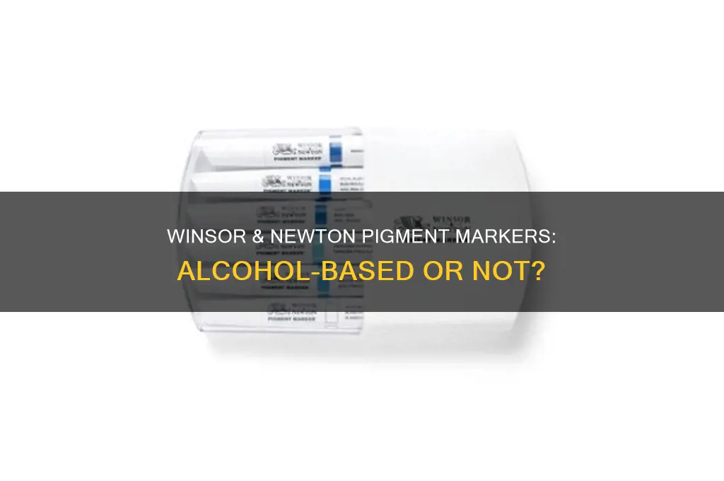 are winsor and newton pigment markers alcohol based