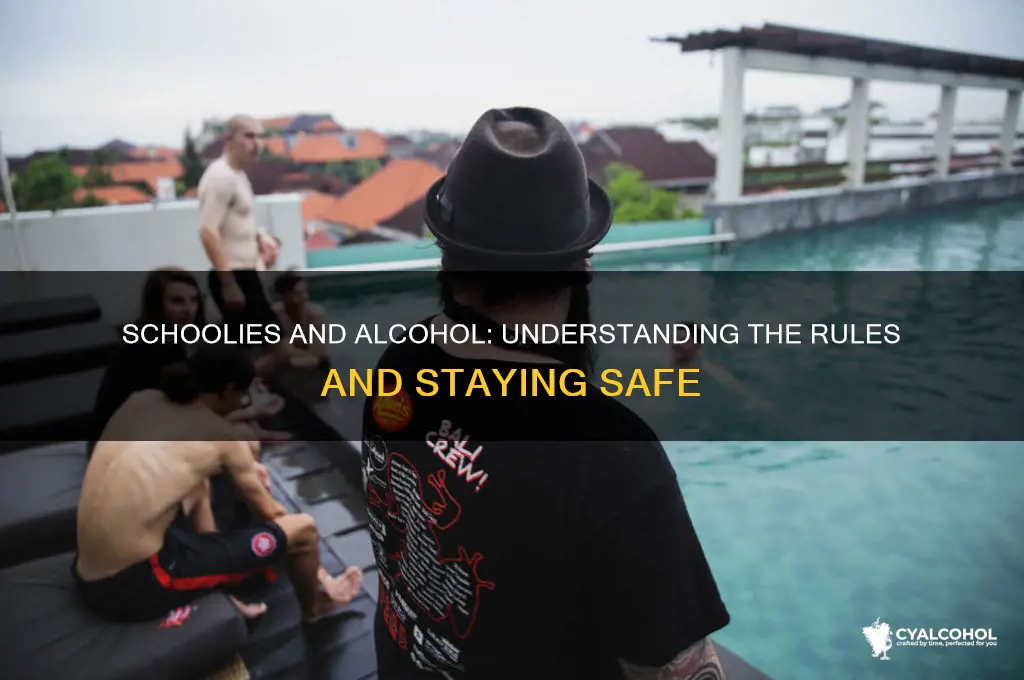 are you allowed alcohol at schoolies