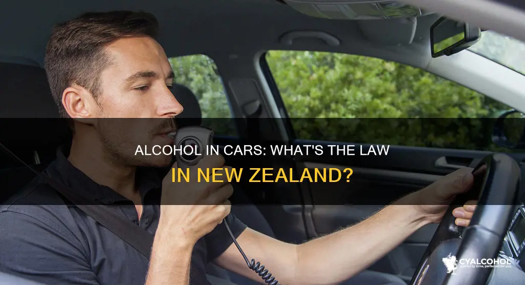 are you allowed open alcohol in the car nz
