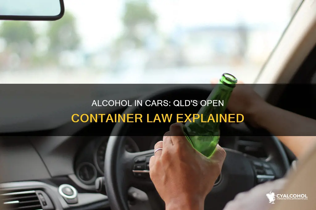 are you allowed open alcohol in the car qld