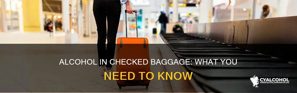 are you allowed to carry alcohol in checked baggage