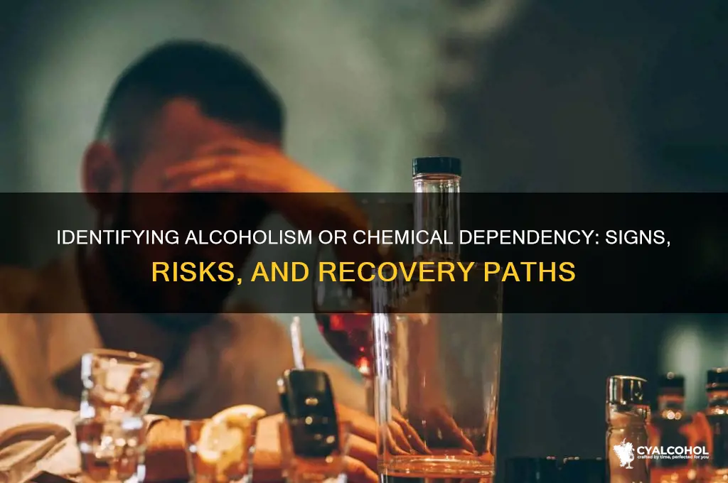 are you an alcoholic or chemically dependent person