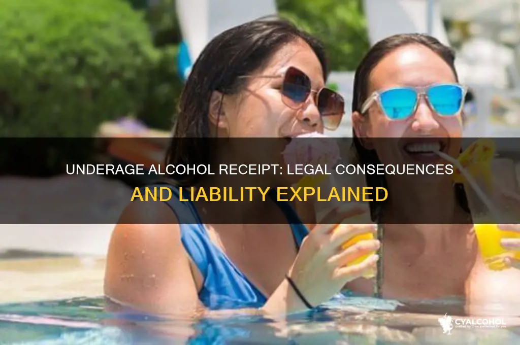 are you liable for receiving alcohol under age