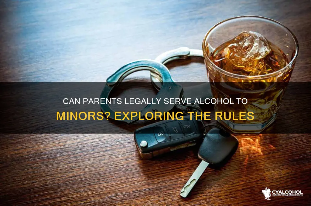 are your parents allowed to give you alcohol