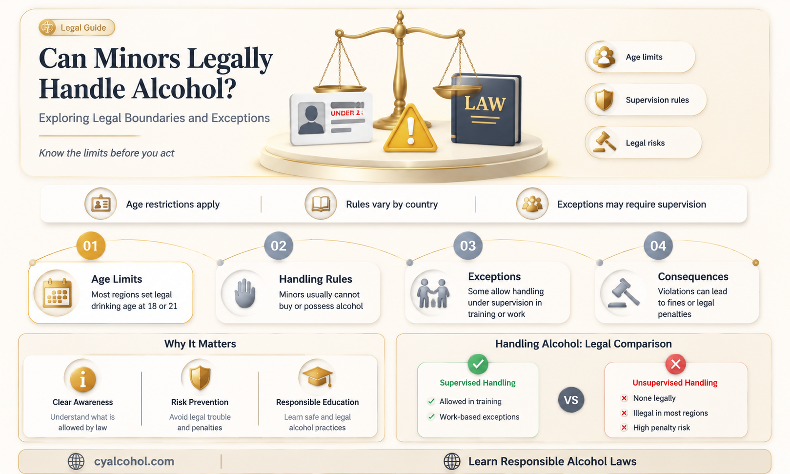 are minors allowed to touch alcohol