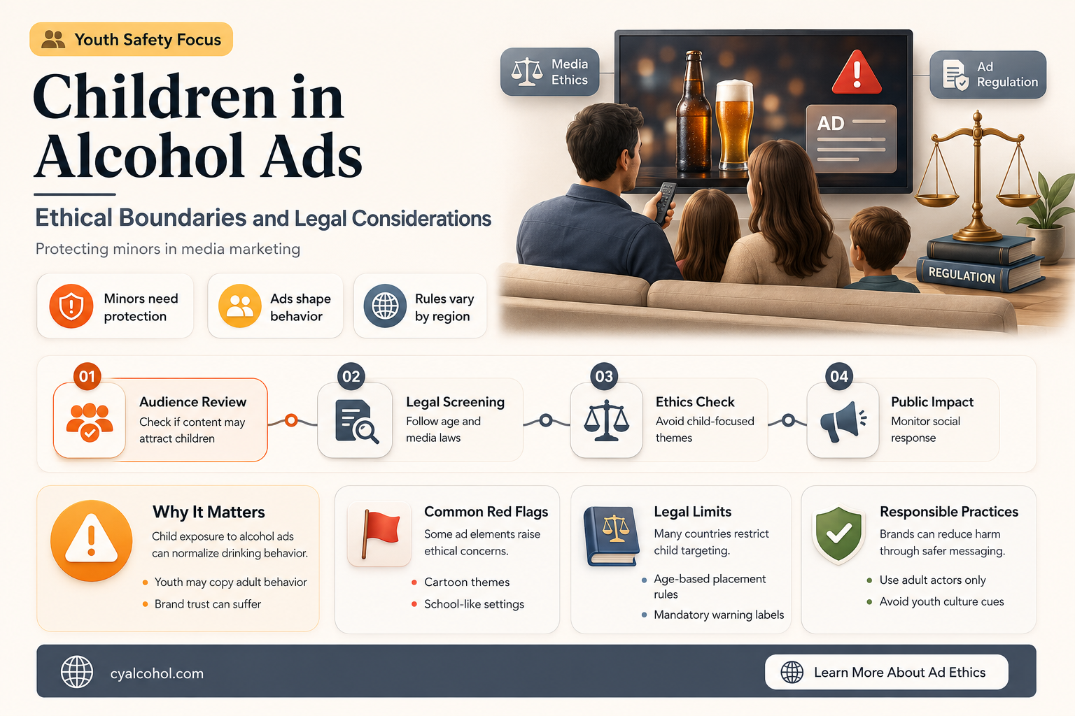 are children allowed in alcohol ad