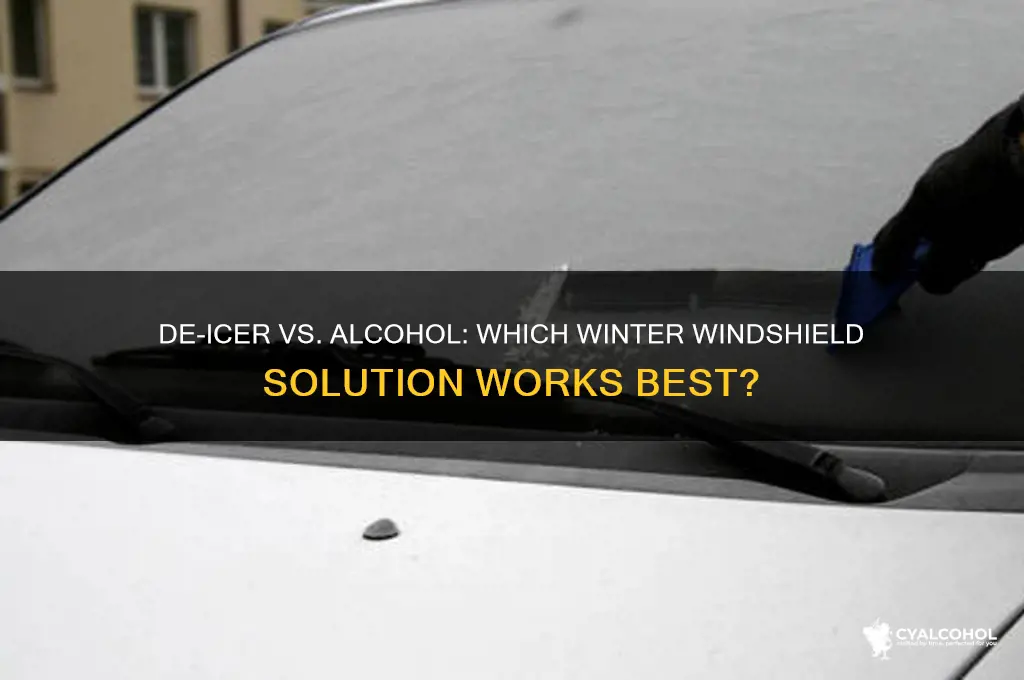 de-icer or alcohol