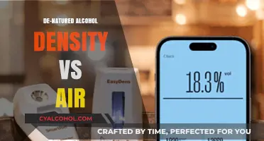 Comparing De-Natured Alcohol Density to Air: Key Differences Explained