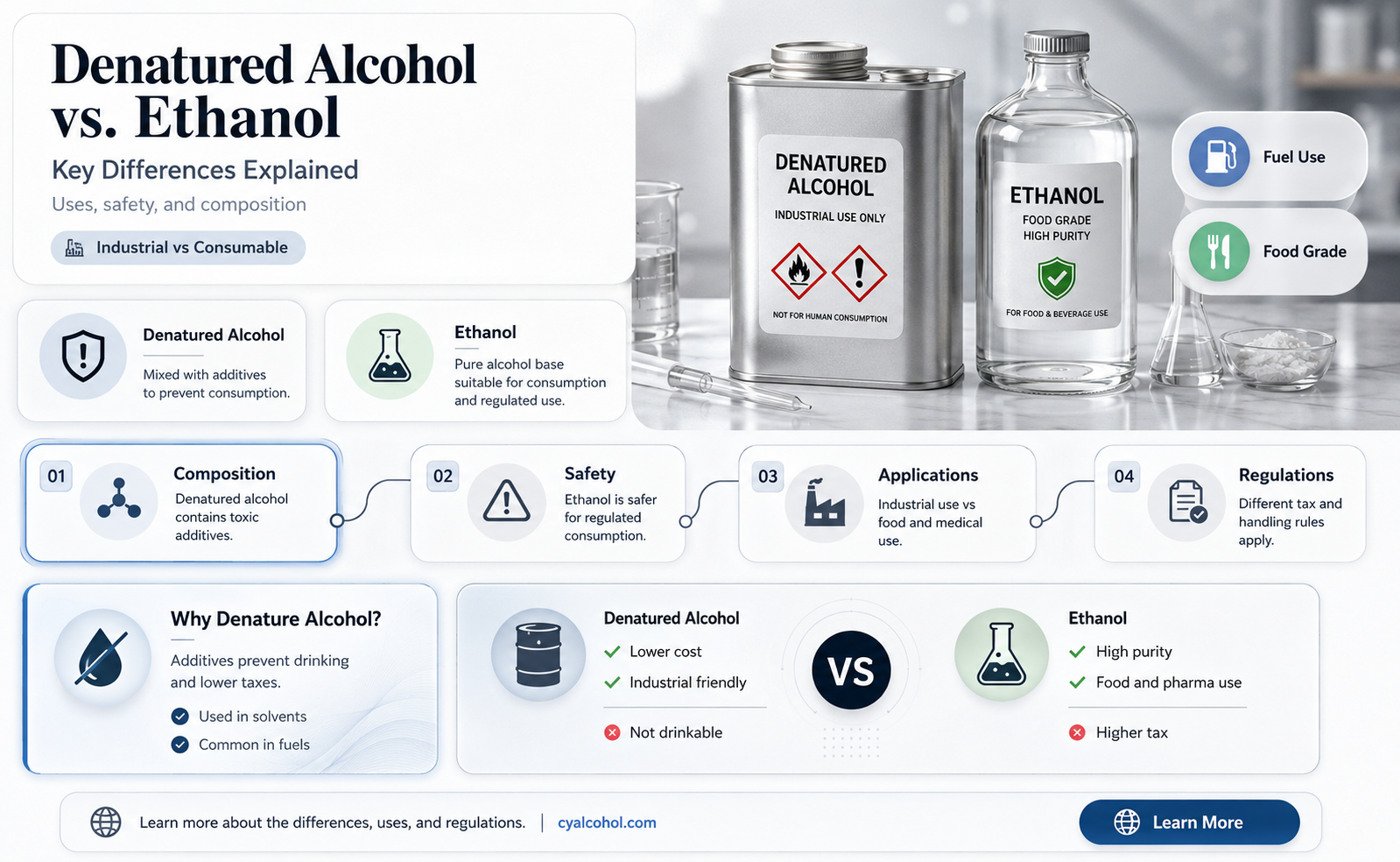 are denatured alcohol and ethanol the same thing