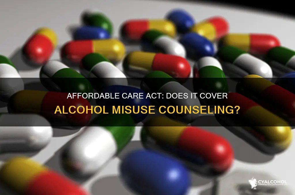 did affordable care act provide alcohol misuse counseling