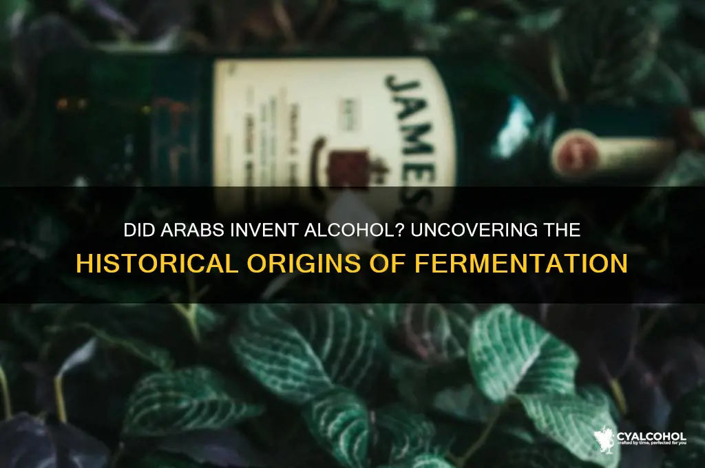 did arabs create alcohol