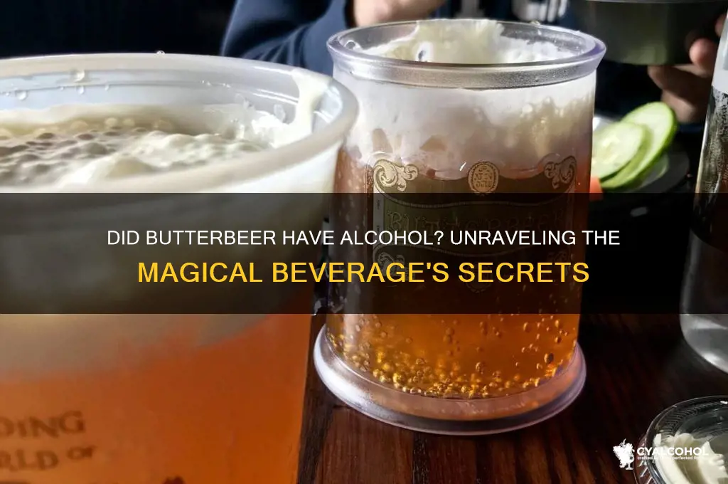 did butterbeer have alcohol
