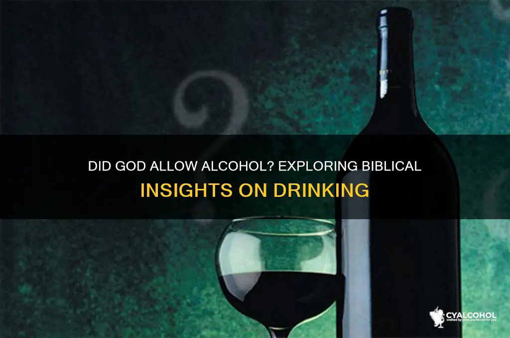 did god allow alcohol