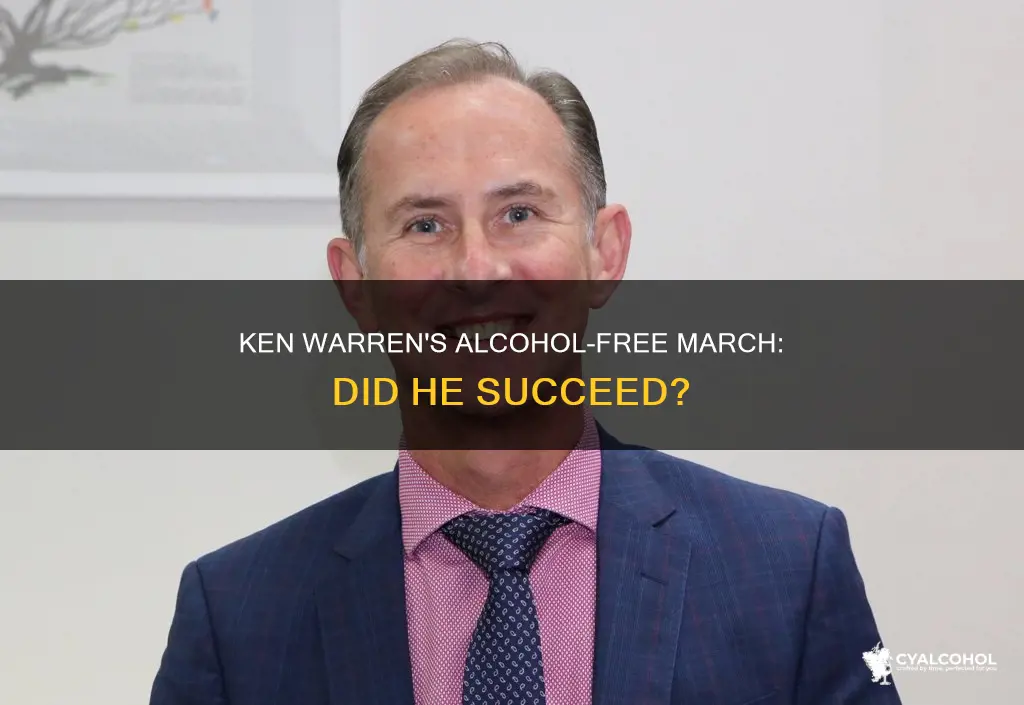 did ken warren participate in alcohol meetings for march