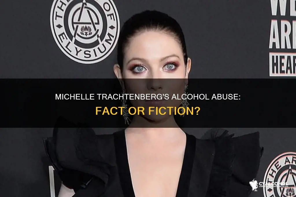 did michelle trachtenberg have alcohol abuse