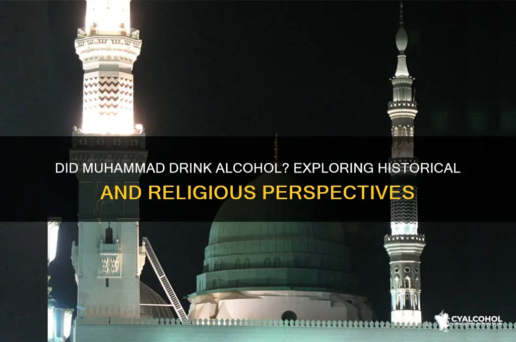 did mihammad drinj alcohol