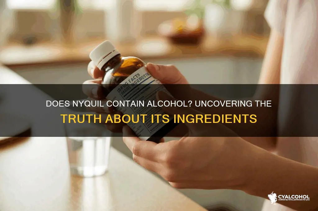 did nyquil have alcohol in it