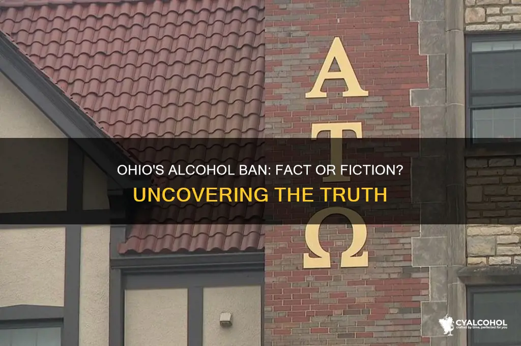 did ohio ban alcohol