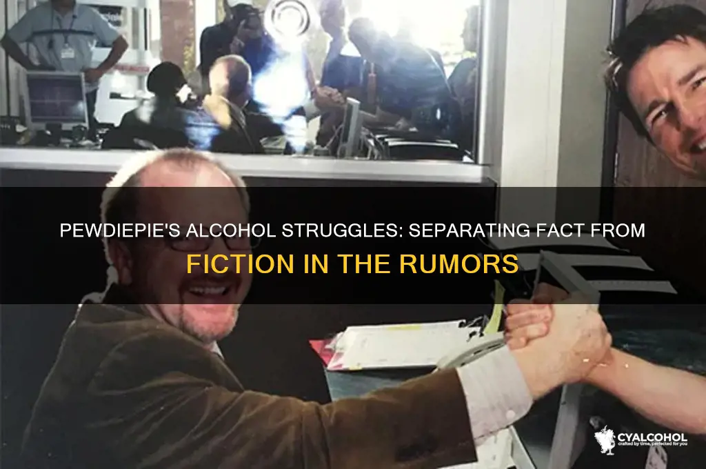 did pewdiepie have an alcohol problem