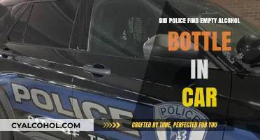 Empty Alcohol Bottle Discovered in Car During Police Search