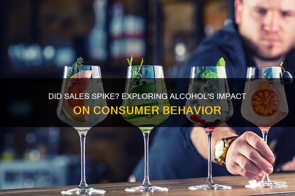 did sales vs alcohol