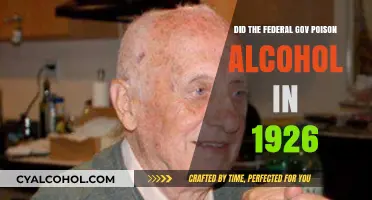 The 1926 Alcohol Poisoning Scandal: Federal Government's Role Uncovered
