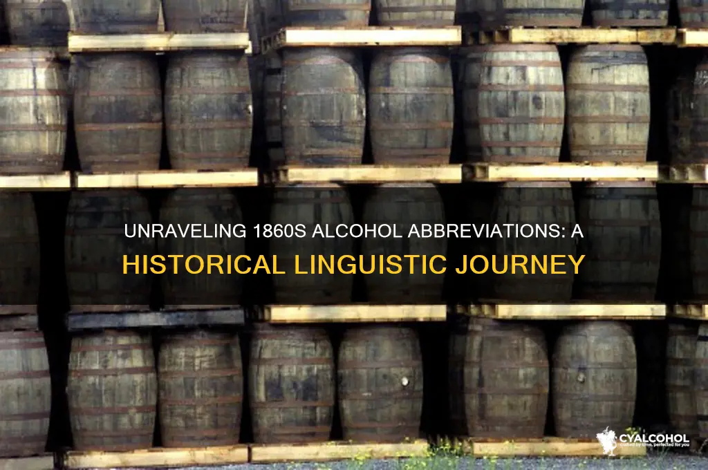 do 1860s abbreviation alcohol