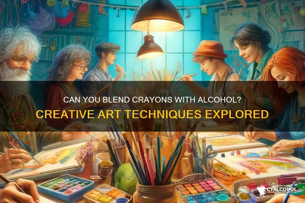 do alcohol blend crayons