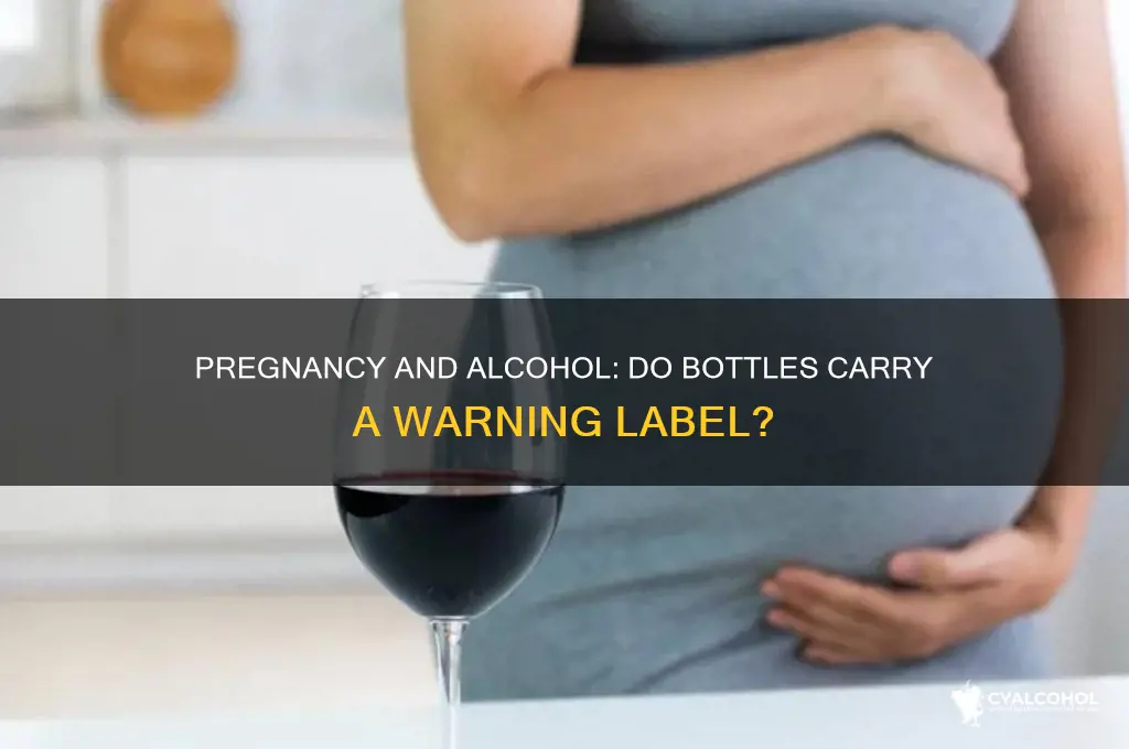 do alcohol bottles have a warning against pregnancy