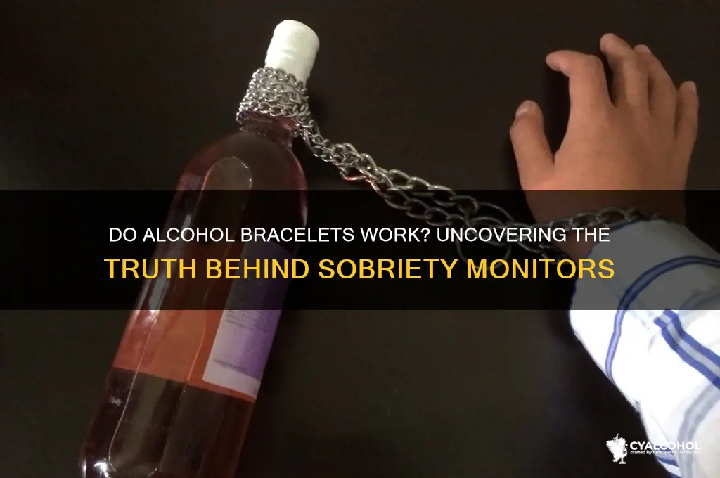do alcohol bracelets work