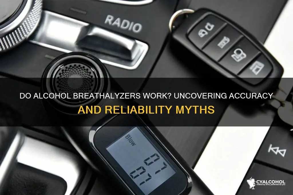 do alcohol breathalyzers work
