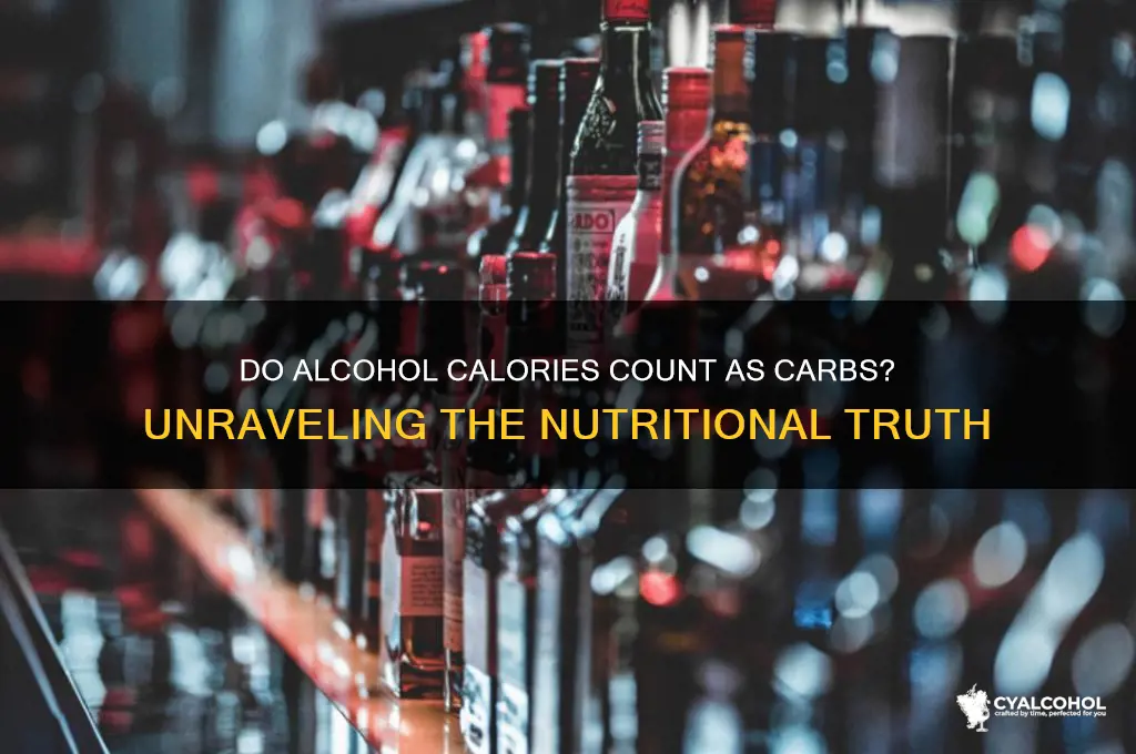 do alcohol calories count as carbs
