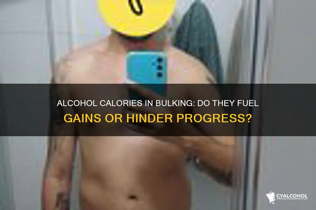 do alcohol calories count for bulking