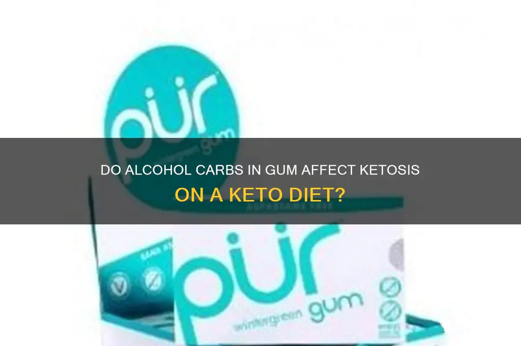 do alcohol carbs in gum count on keto