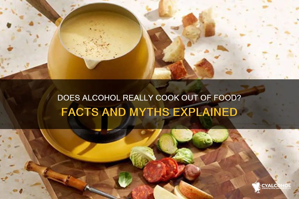 do alcohol cook out of food