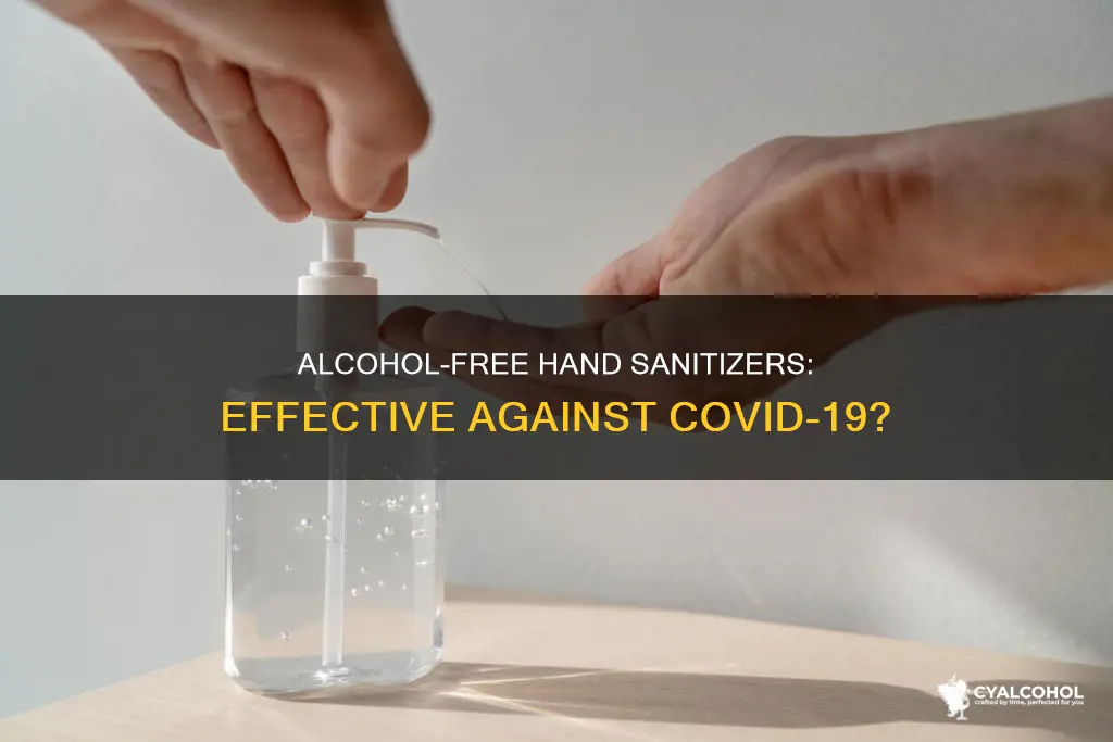 do alcohol free hand sanitizers work against covid 19
