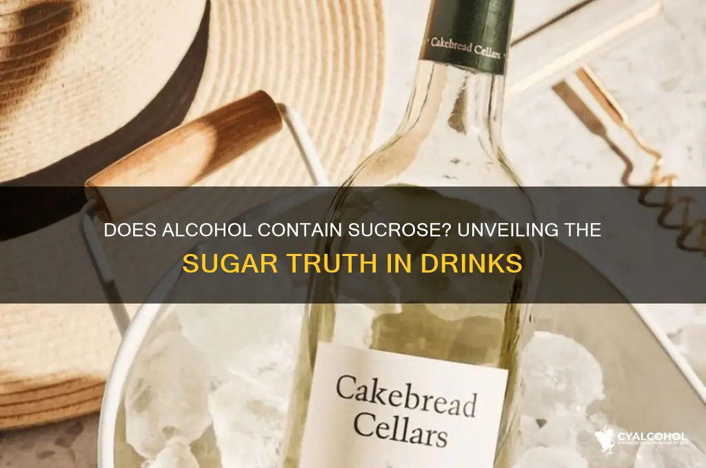 do alcohol have sucrose