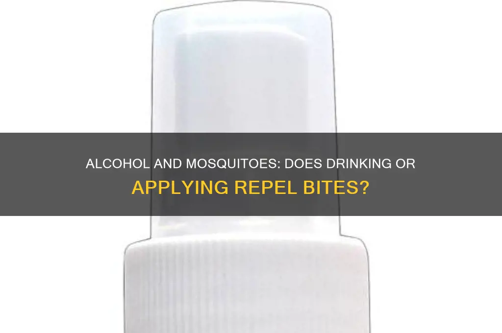 do alcohol keep mosquitoes away