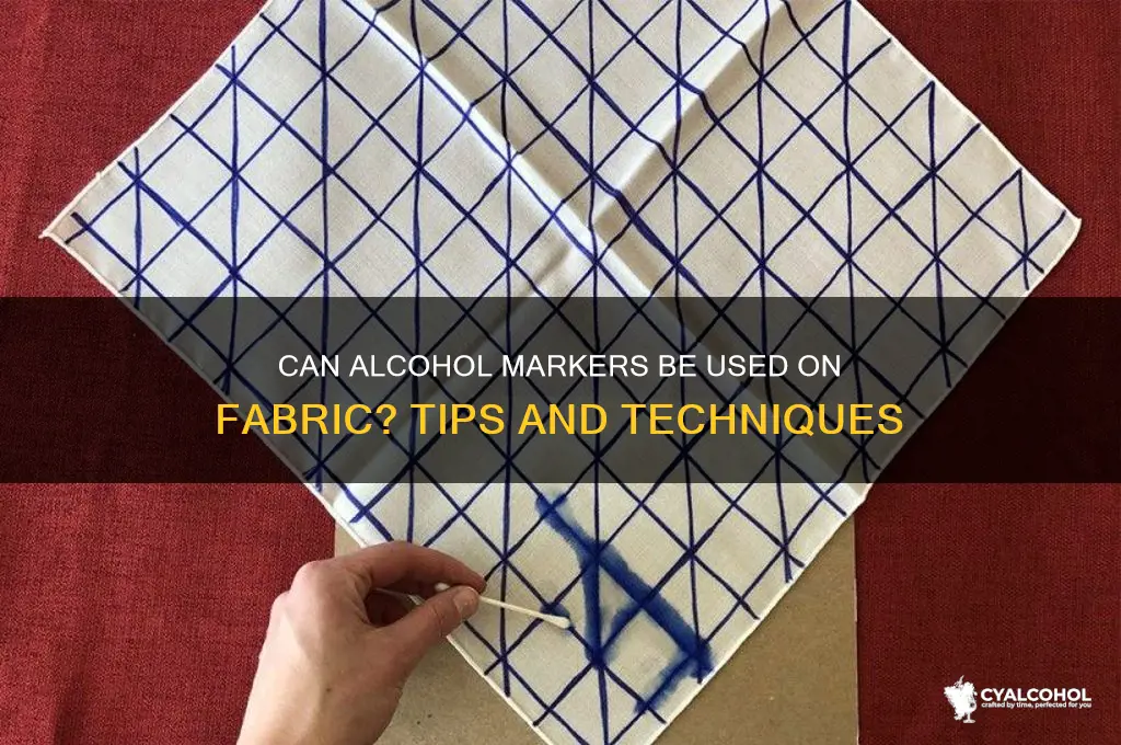do alcohol markers work on fabric
